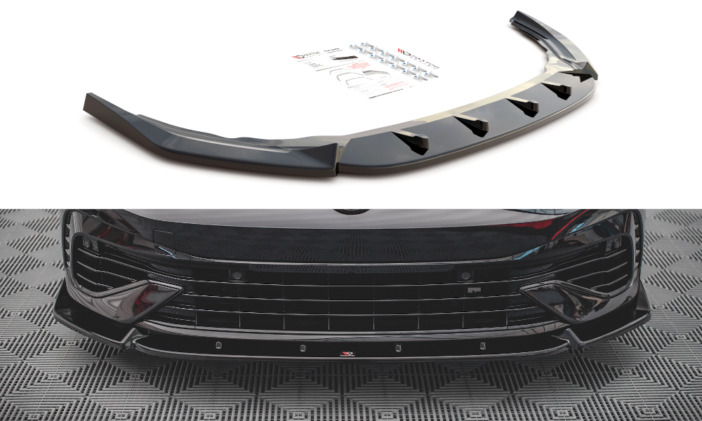 Maxton Design Front Ansatz V.2 für Volkswagen Golf R Mk8 schwarz Hochglanz Maxton Design Front Ansatz V.2 für Volkswagen Golf R Mk8 schwarz Hochglanz