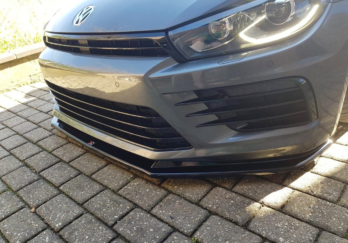 Maxton Design Front Ansatz V.1 für VOLKSWAGEN SCIROCCO MK.3 R FACELIFT schwarz Hochglanz Maxton Design Front Ansatz V.1 für VOLKSWAGEN SCIROCCO MK.3 R FACELIFT schwarz Hochglanz