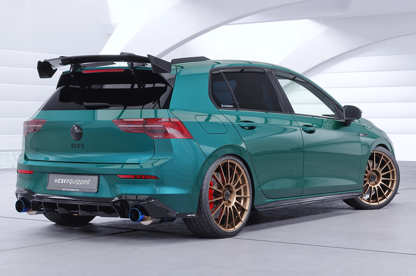 Schwanenhals Heckflügel mit ABE für VW Golf 8 GTI/ GTD/ R SHF050