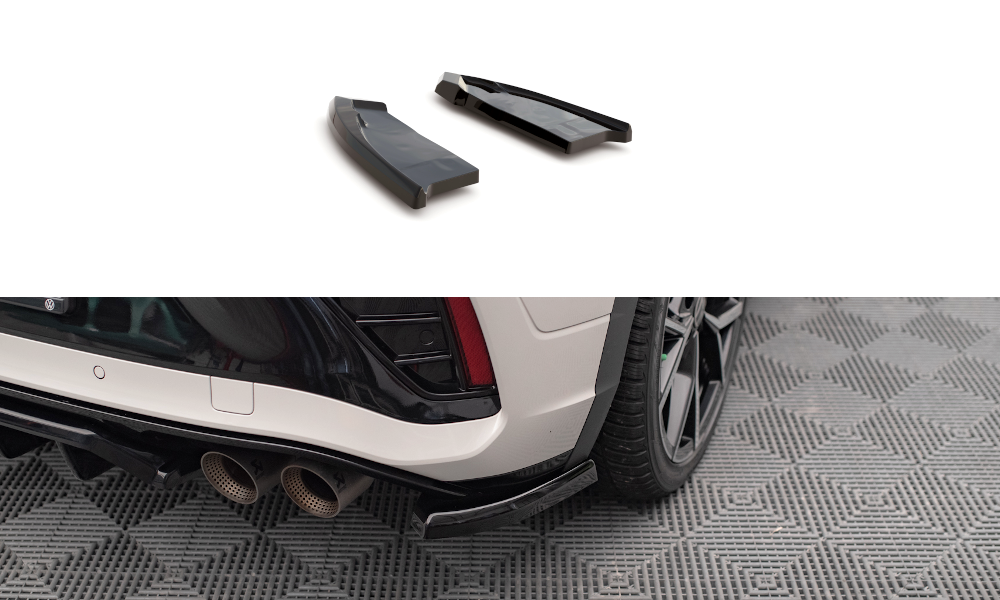 Maxton Design Heck Ansatz Flaps Diffusor für Volkswagen T-Roc R Mk1 Facelift schwarz Hochglanz Maxton Design Heck Ansatz Flaps Diffusor für Volkswagen T-Roc R Mk1 Facelift schwarz Hochglanz