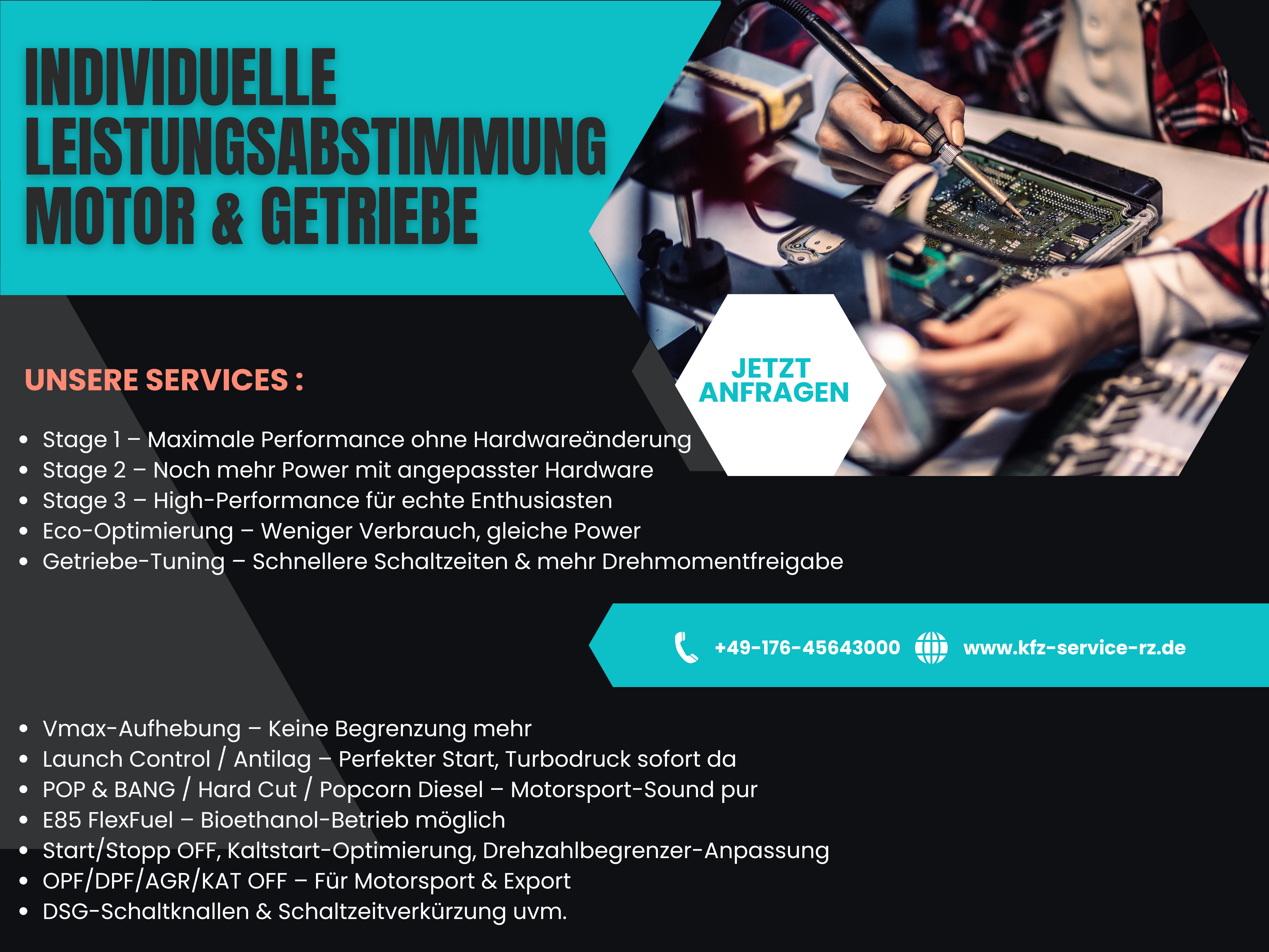 Individuelle Leistungsabstimmung – Motor & Getriebe nach Kundenwunsch