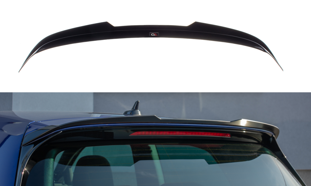 Maxton Design Spoiler CAP V.2 für Volkswagen Golf 7 / 7 Facelift R / R-Line / GTI  schwarz Hochglanz