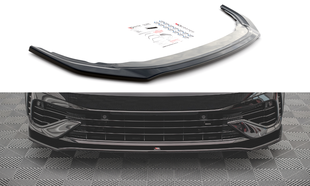 Maxton Design Front Ansatz V.3 für Volkswagen Golf R Mk8 schwarz Hochglanz Maxton Design Front Ansatz V.3 für Volkswagen Golf R Mk8 schwarz Hochglanz