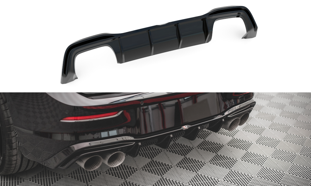 Maxton Design Diffusor Heck Ansatz V.2 für Volkswagen Golf R Mk8 schwarz Hochglanz Maxton Design Diffusor Heck Ansatz V.2 für Volkswagen Golf R Mk8 schwarz Hochglanz