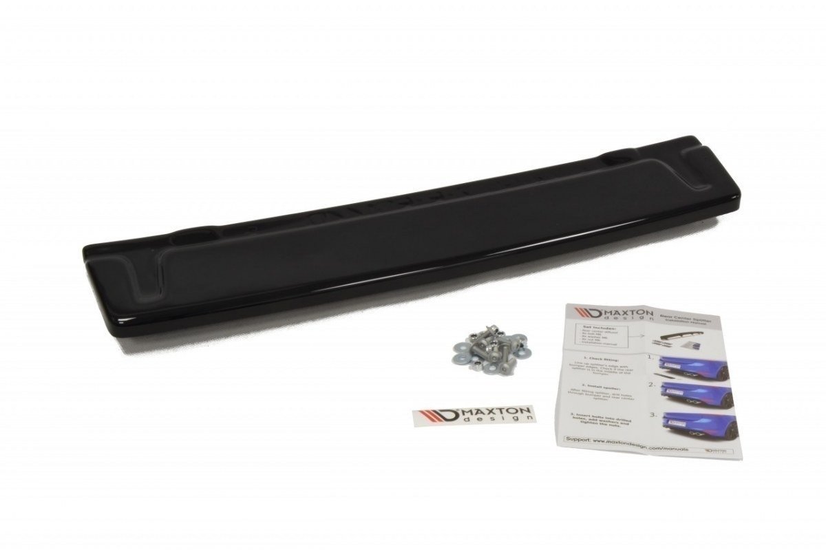 Maxton Design Mittlerer Diffusor Heck Ansatz für VW GOLF 7 R im DTM LOOK schwarz Hochglanz