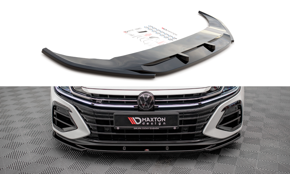 Maxton Design Front Ansatz V.1 für Volkswagen Arteon R schwarz Hochglanz Maxton Design Front Ansatz V.1 für Volkswagen Arteon R schwarz Hochglanz