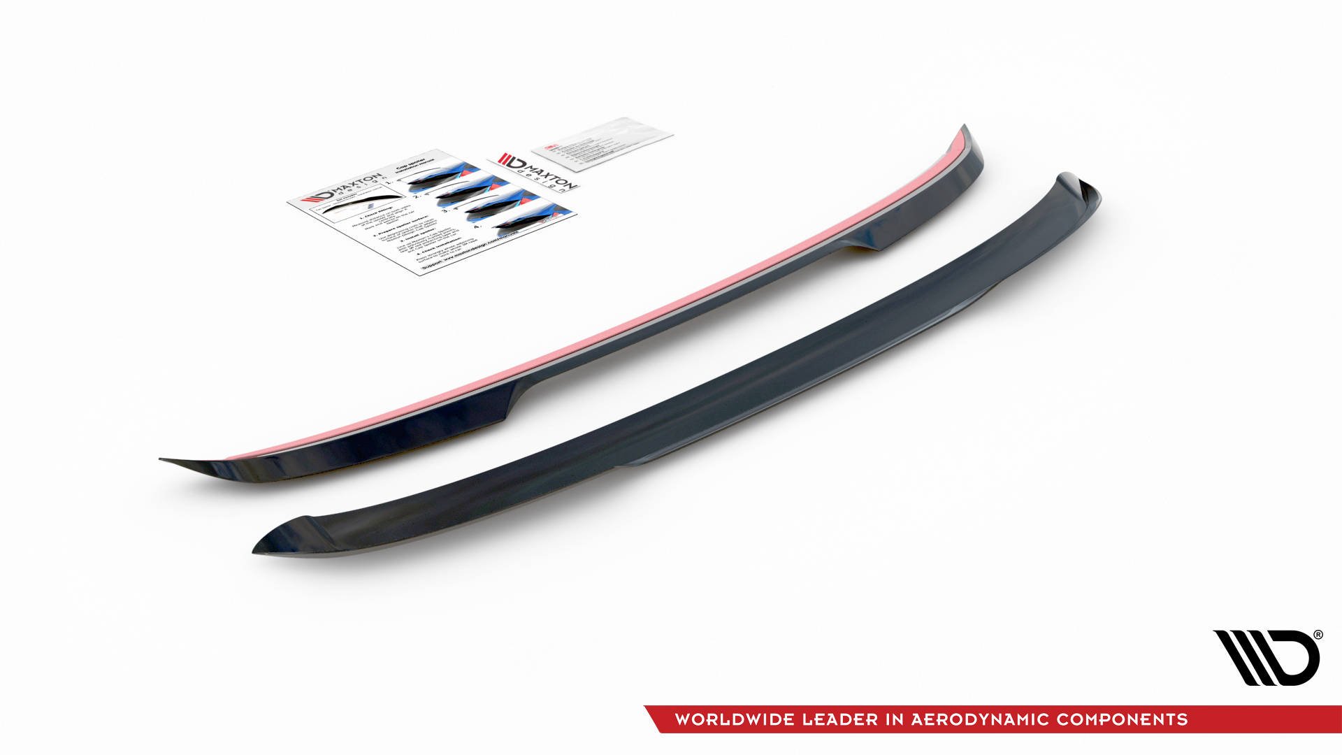 Maxton Design Spoiler CAP V.2 für Volkswagen Golf 8 GTI / R schwarz Hochglanz