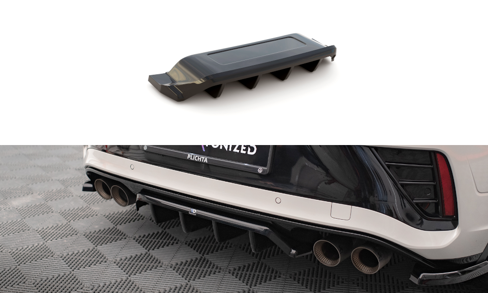 Maxton Design Mittlerer Diffusor Heck Ansatz DTM Look für Volkswagen T-Roc R Mk1 Facelift schwarz Hochglanz Maxton Design Mittlerer Diffusor Heck Ansatz DTM Look für Volkswagen T-Roc R Mk1 Facelift schwarz Hochglanz