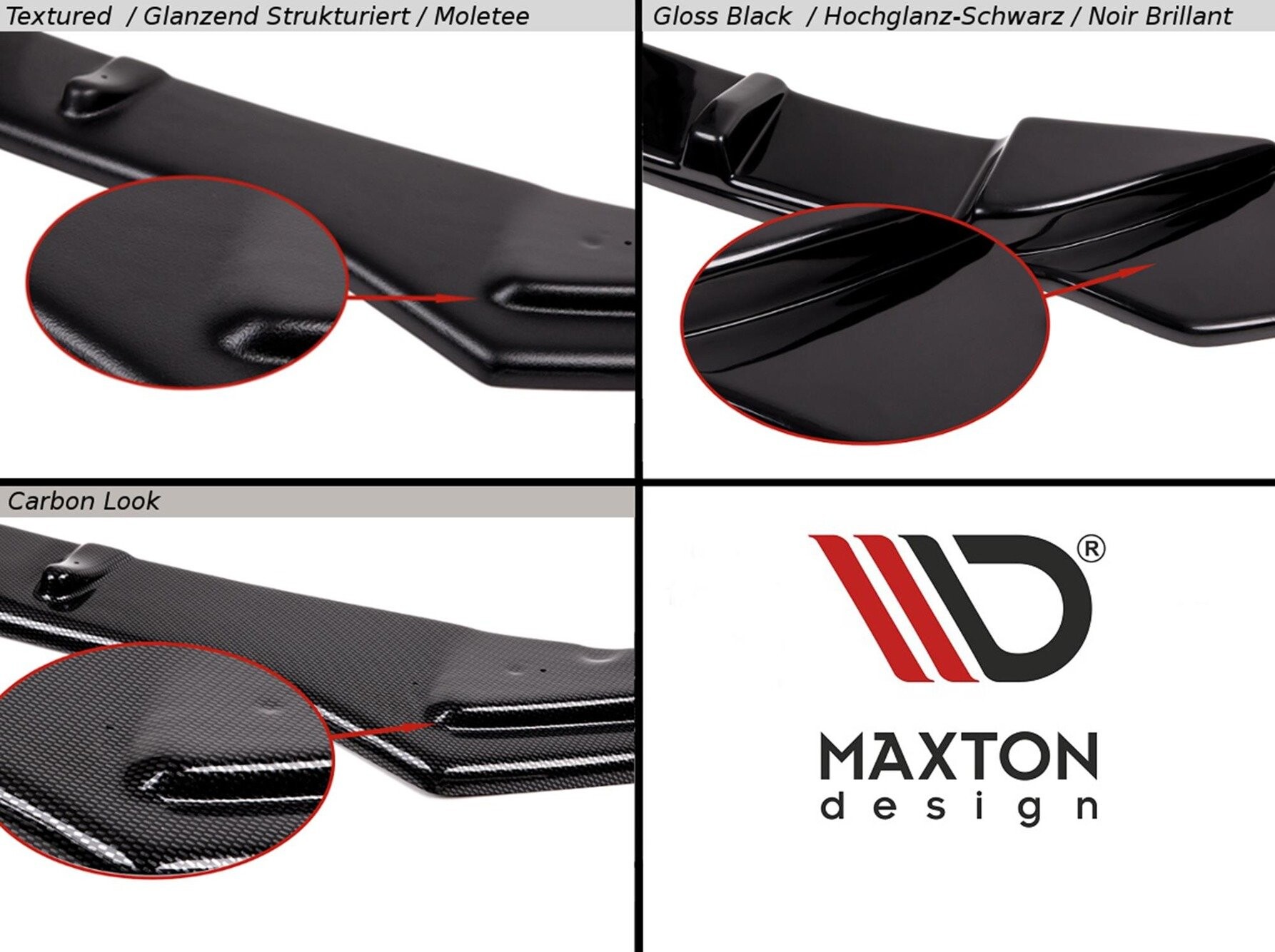 Maxton Design Front Ansatz V.2 +Flaps für Volkswagen Golf R Mk8 Maxton Design Front Ansatz V.2 +Flaps für Volkswagen Golf R Mk8