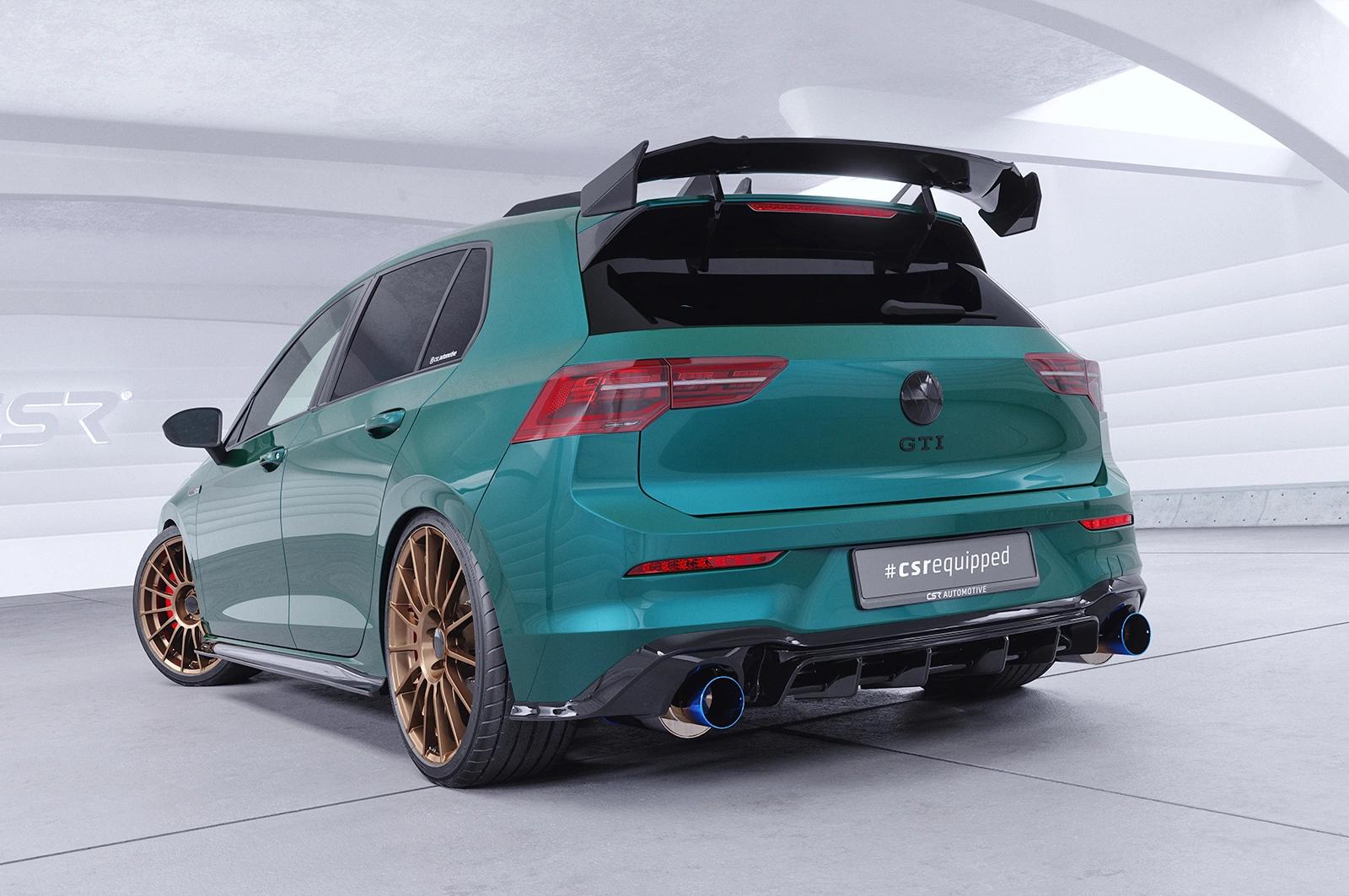 Schwanenhals Heckflügel mit ABE für VW Golf 8 GTI/ GTD/ R SHF050