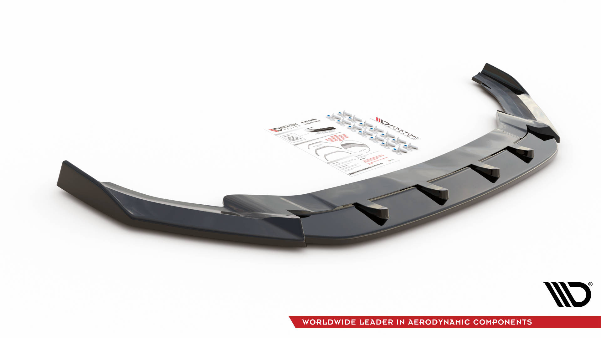 Maxton Design Front Ansatz V.4 für Volkswagen Golf R Mk7 schwarz Hochglanz