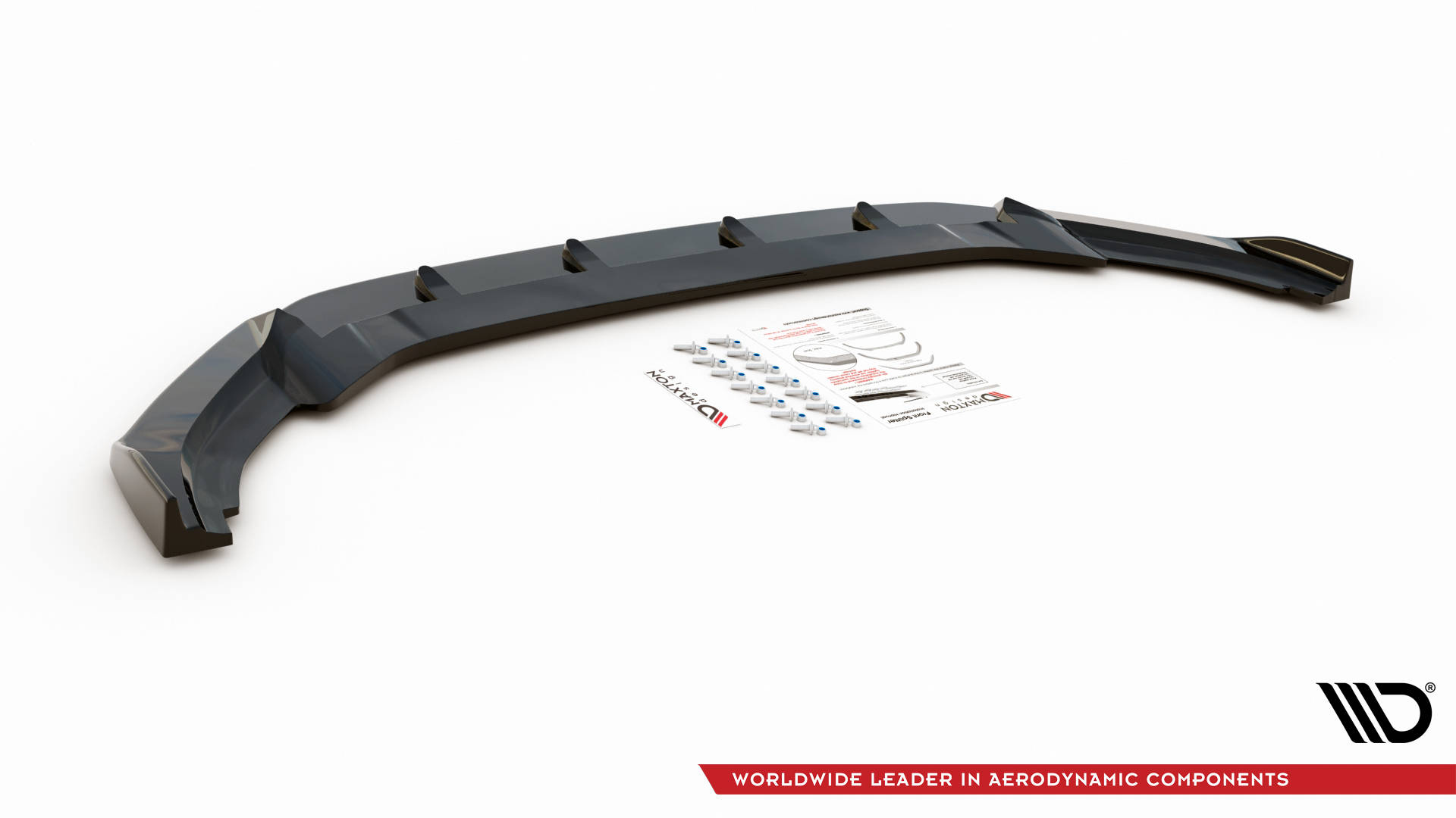 Maxton Design Front Ansatz V.4 für Volkswagen Golf R Mk7 schwarz Hochglanz
