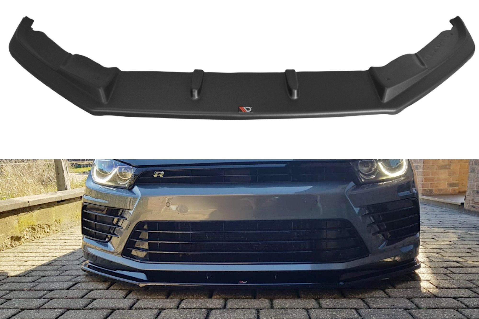 Maxton Design Front Ansatz V.1 für VOLKSWAGEN SCIROCCO MK.3 R FACELIFT schwarz Hochglanz Maxton Design Front Ansatz V.1 für VOLKSWAGEN SCIROCCO MK.3 R FACELIFT schwarz Hochglanz
