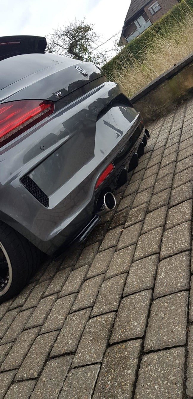 Maxton Design Diffusor Heck Ansatz für VOLKSWAGEN SCIROCCO MK.3 R FACELIFT schwarz Hochglanz Maxton Design Diffusor Heck Ansatz für VOLKSWAGEN SCIROCCO MK.3 R FACELIFT schwarz Hochglanz