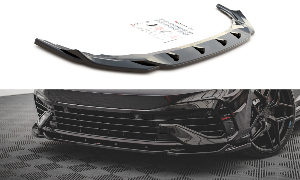 Maxton Design Front Ansatz V.4 für Volkswagen Golf R Mk8 schwarz Hochglanz Maxton Design Front Ansatz V.4 für Volkswagen Golf R Mk8 schwarz Hochglanz