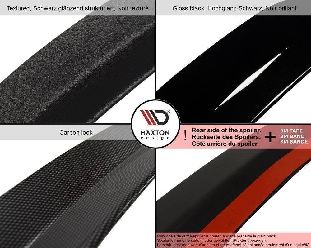 Maxton Design Spoiler CAP V.2 für Volkswagen Golf 8 GTI / R schwarz Hochglanz